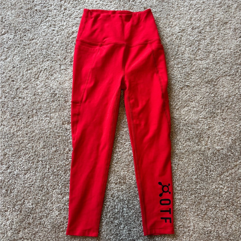 Beyond Yoga Orangetheory Fitness Red Leggings